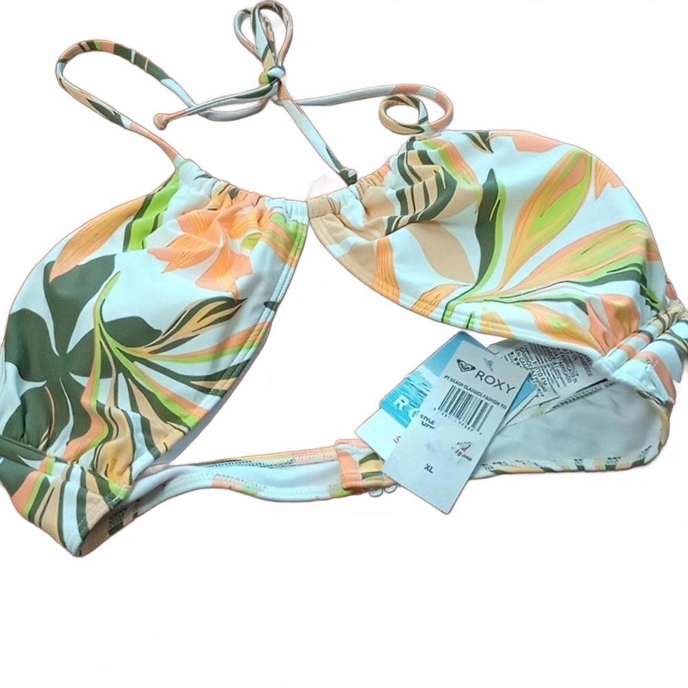 ROXY JUNIORS PT BEACH CLASSICS FLO BRIGHT WHITE SUBTLY SALTY FLAT XL